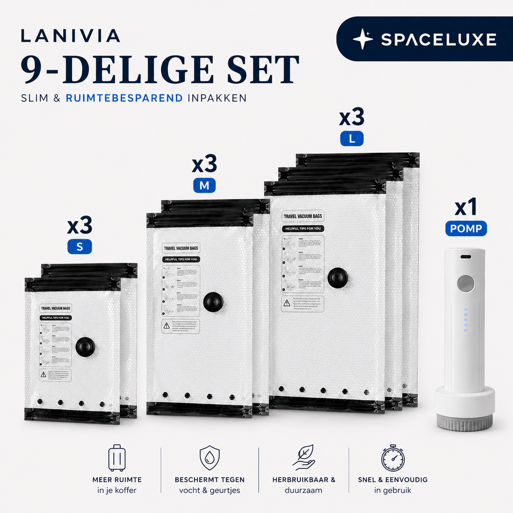 SpaceLuxe™ Reiseset | Nehmen Sie mehr Outfits mit, ohne zusätzliches Gepäck