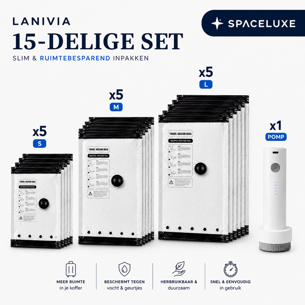 SpaceLuxe™ Reiseset | Nehmen Sie mehr Outfits mit, ohne zusätzliches Gepäck
