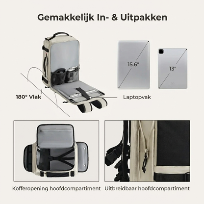 TravelVault Pro™ | Mehr Platz. Weniger Chaos. Ein smarter Rucksack.