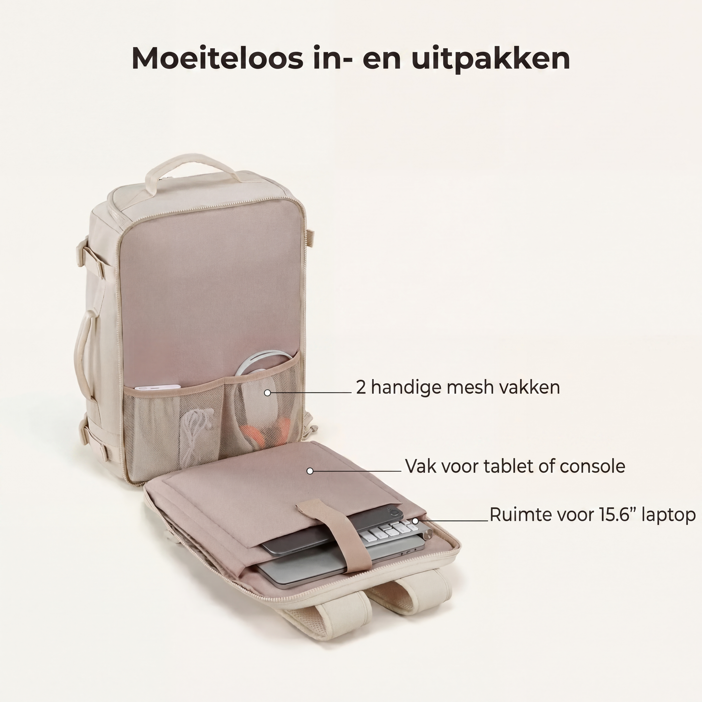 TravelVault Original | Alles mee voor je korte trip. Zonder koffer. Zonder chaos.