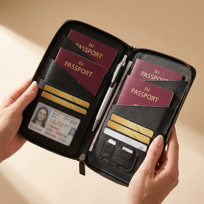 PassVault open - paspoorten, kaarten en ID zichtbaar in slots