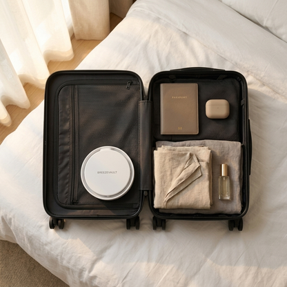 BREEZEVAULT in koffer en handbagage
