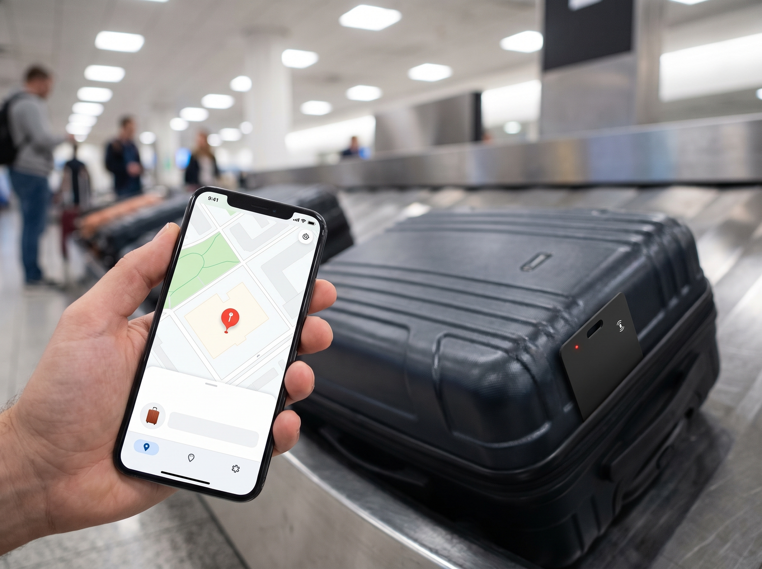 TraceCard nooit meer zoeken bagageband