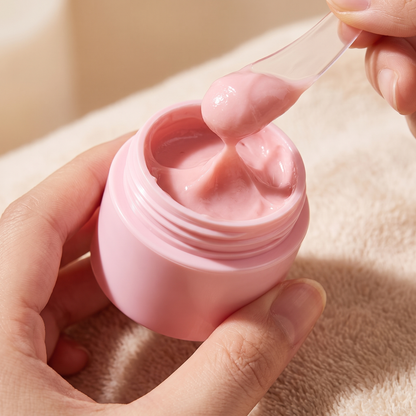 Cremepotje met spatel detail