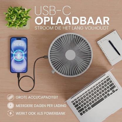 BreezeVault™ | Opvouwbare Reisventilator