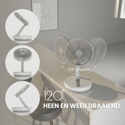 BreezeVault™ | Opvouwbare Reisventilator