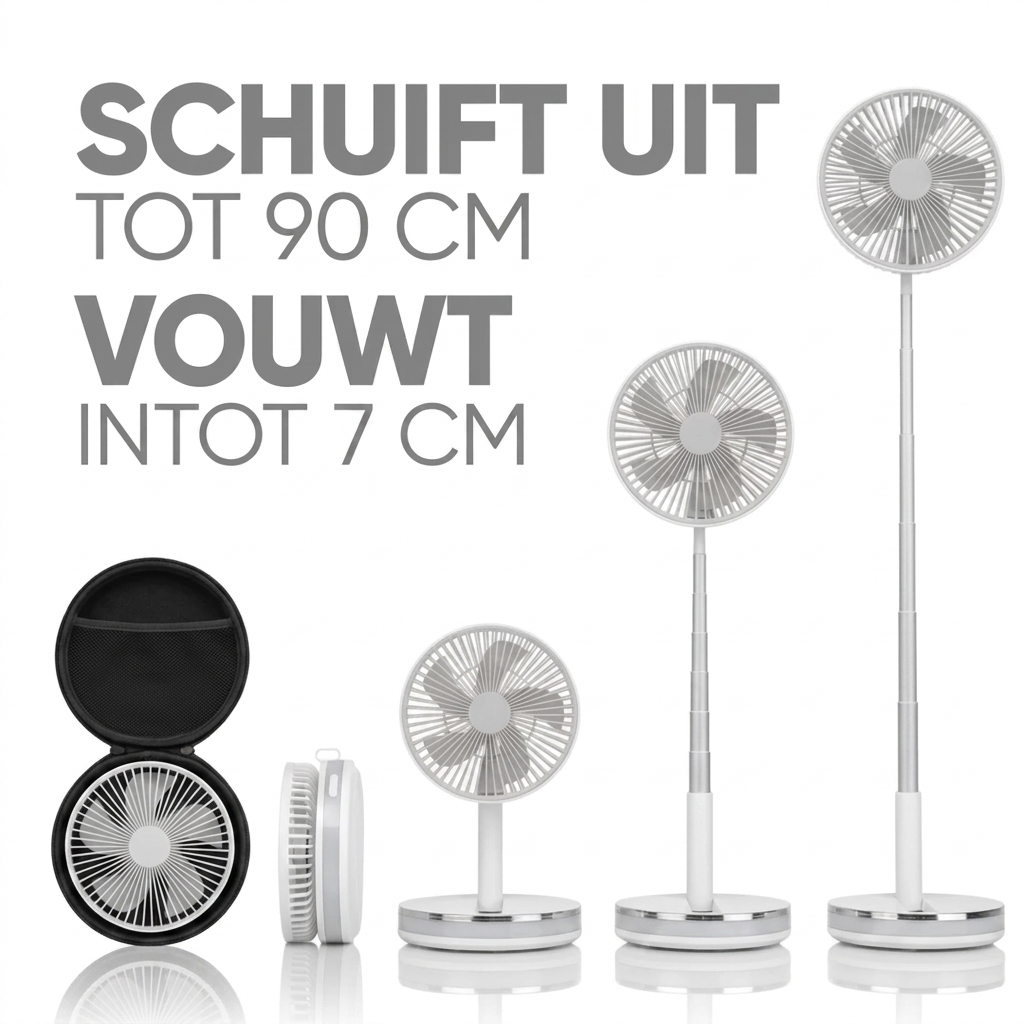 BreezeVault™ | Opvouwbare Reisventilator