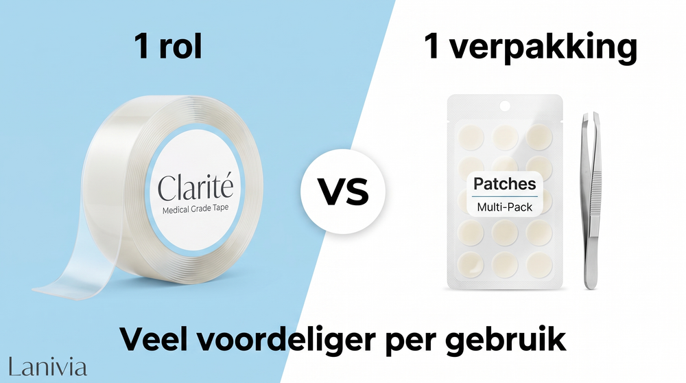 Clarité - 1 rol versus 1 verpakking patches
