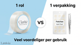 Clarité - 1 rol versus 1 verpakking patches