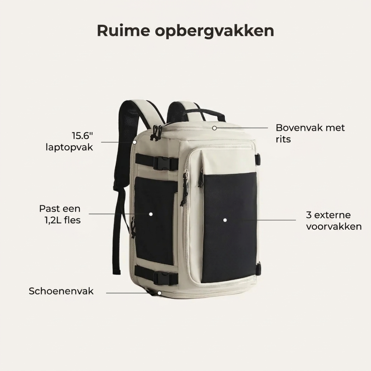 TravelVault Pro™ | Mehr Platz. Weniger Chaos. Ein smarter Rucksack.