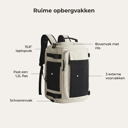 TravelVault Pro™ | Mehr Platz. Weniger Chaos. Ein smarter Rucksack.