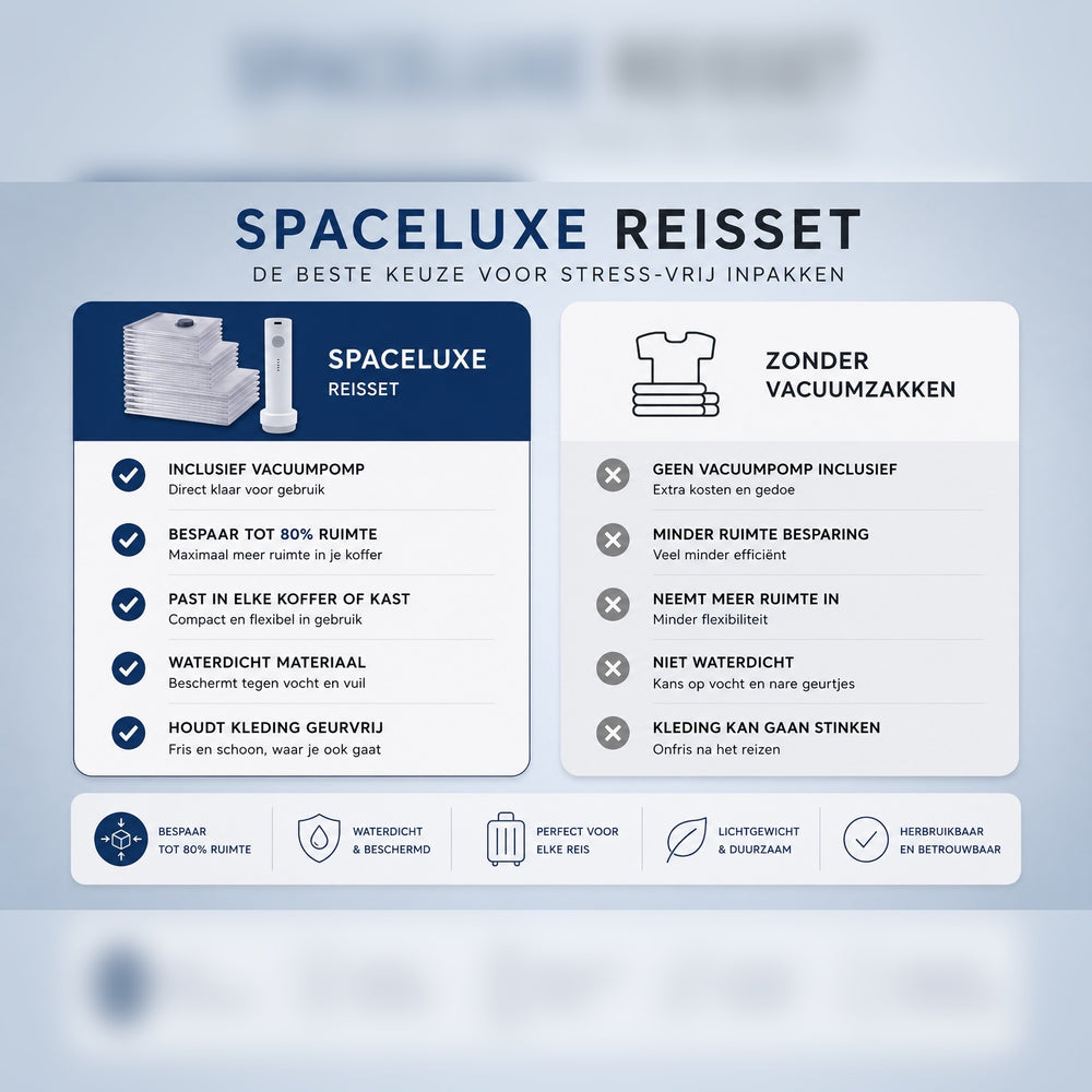 SpaceLuxe™ Reiseset | Nehmen Sie mehr Outfits mit, ohne zusätzliches Gepäck